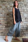 Veronica Embroidered Tank Black